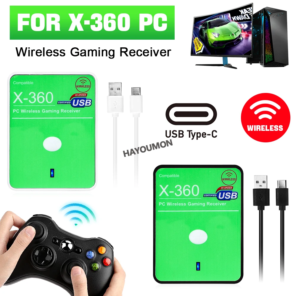Pc Gaming Xbox - Penerima Game Nirkabel USB Pengontrol Gamepad