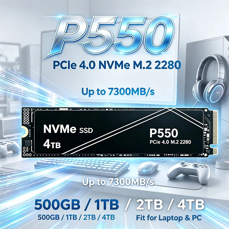 Pc Gaming News - SSD PCIe NVMe Gen P550 Baru