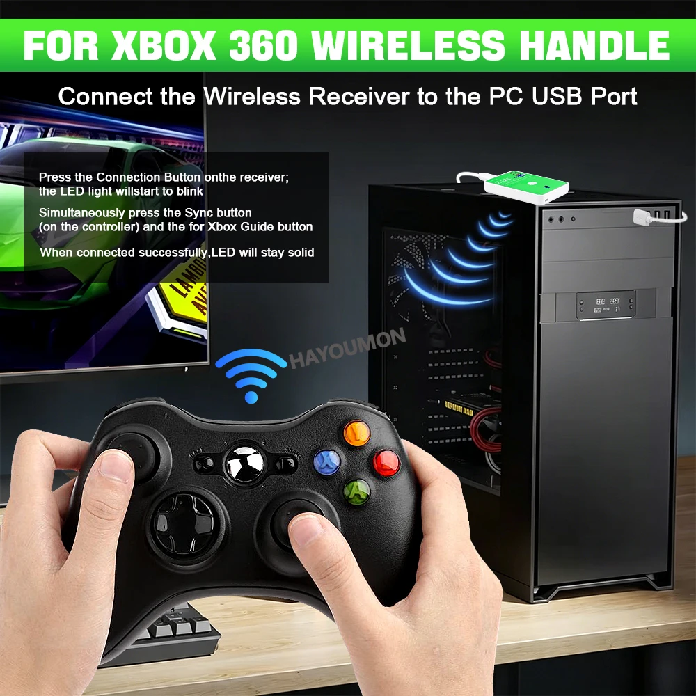 Penerima Game Nirkabel USB Pen - Pc Gaming Xbox ulasan dan harga