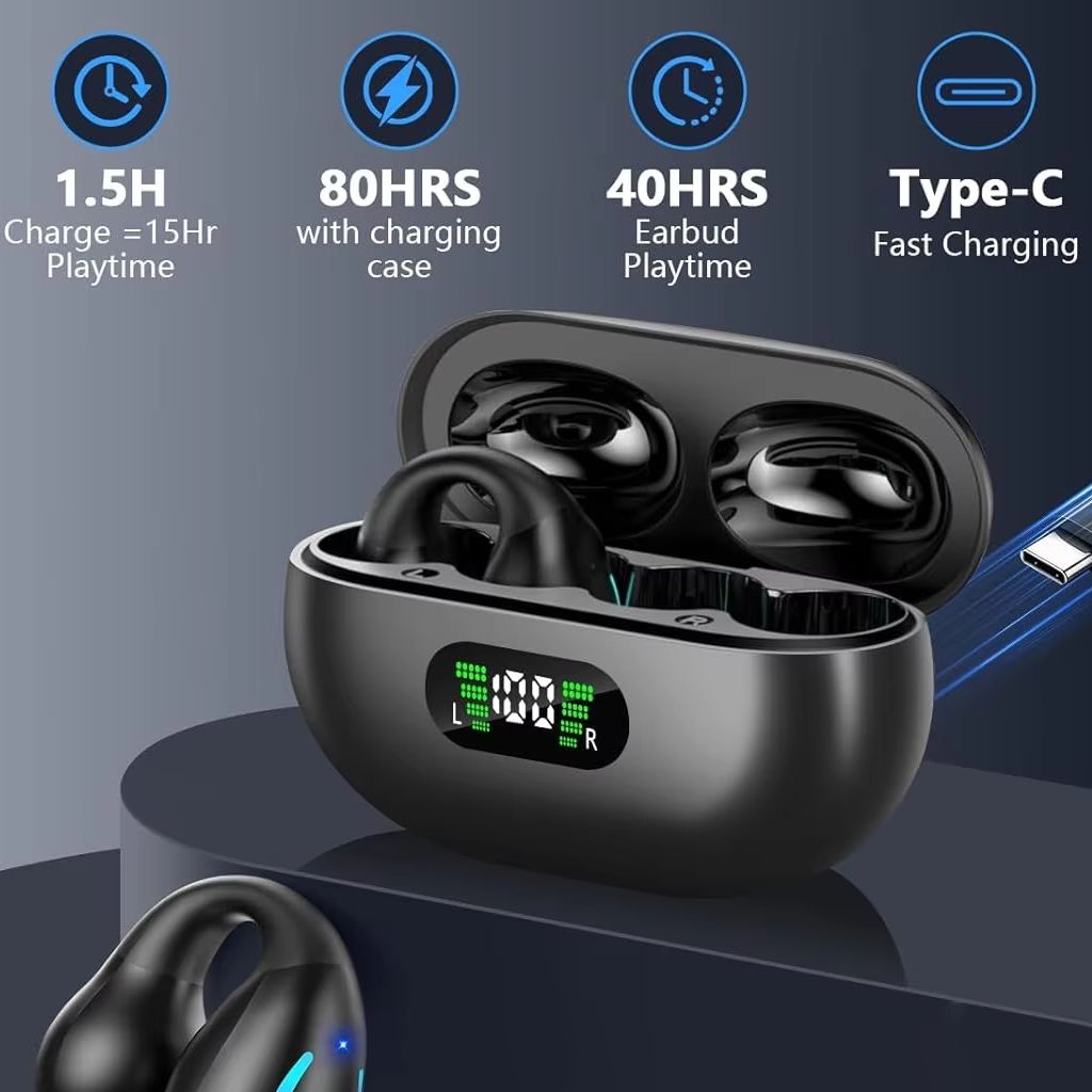 Earbud Bluetooth Clip-on Baru, - Pc Gaming On Mobile ulasan dan harga
