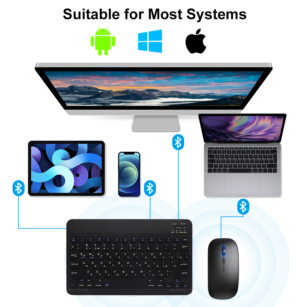 Keyboard dan Mouse Bluetooth,  - Pc Gaming Samsung ulasan dan harga