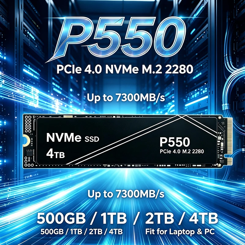 SSD NVMe PCIe4 M.2 2280 P550 B - Pc Gaming News ulasan dan harga
