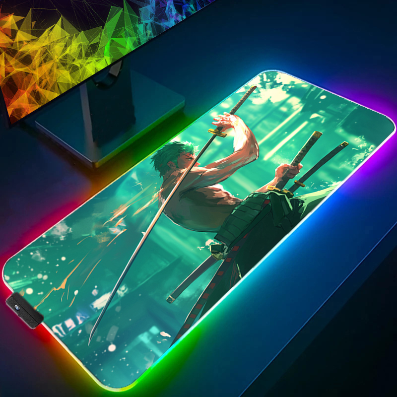 ONE PIECE Zoro Mouse Pad RGB A - Pc Gaming Rgb ulasan dan harga