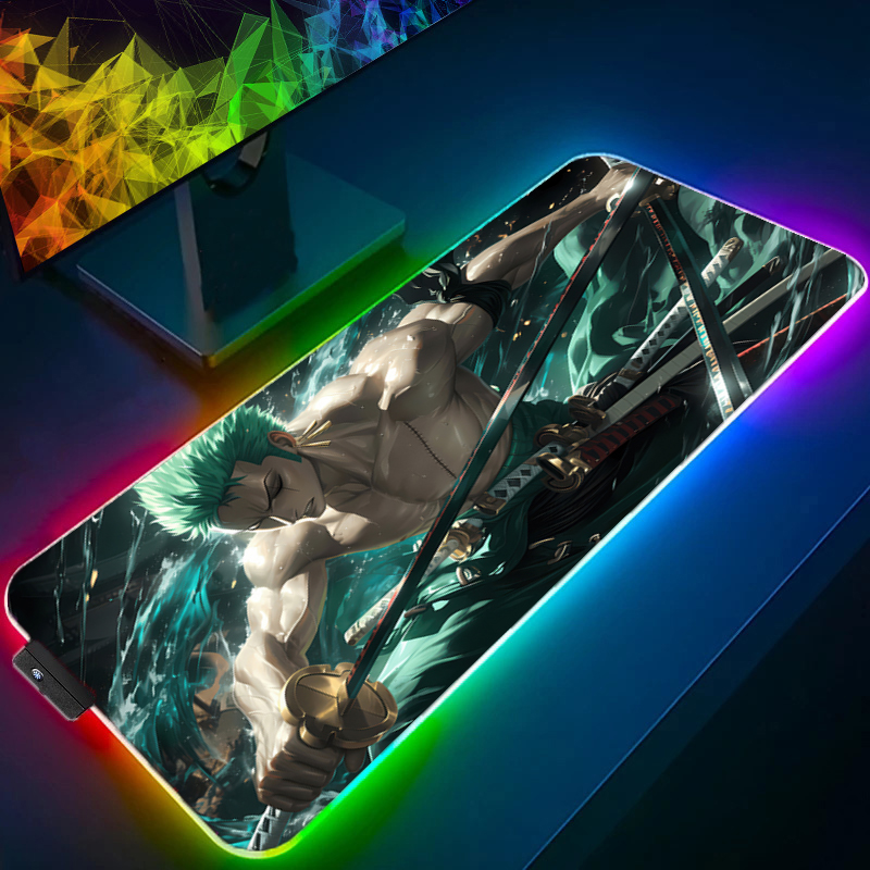 ONE PIECE Zoro Mouse Pad RGB A - Pc Gaming Rgb ulasan dan harga