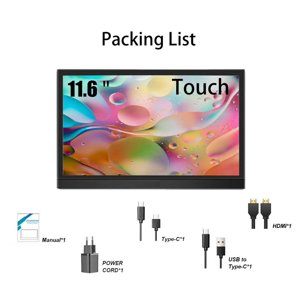 Monitor portabel 11,6 inci men - Pc Gaming On Mobile ulasan dan harga