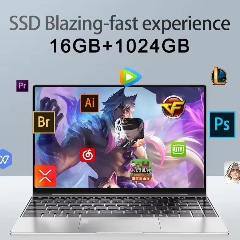 Laptop Portabel Intel N95 15.6 - Pc Gaming New ulasan dan harga