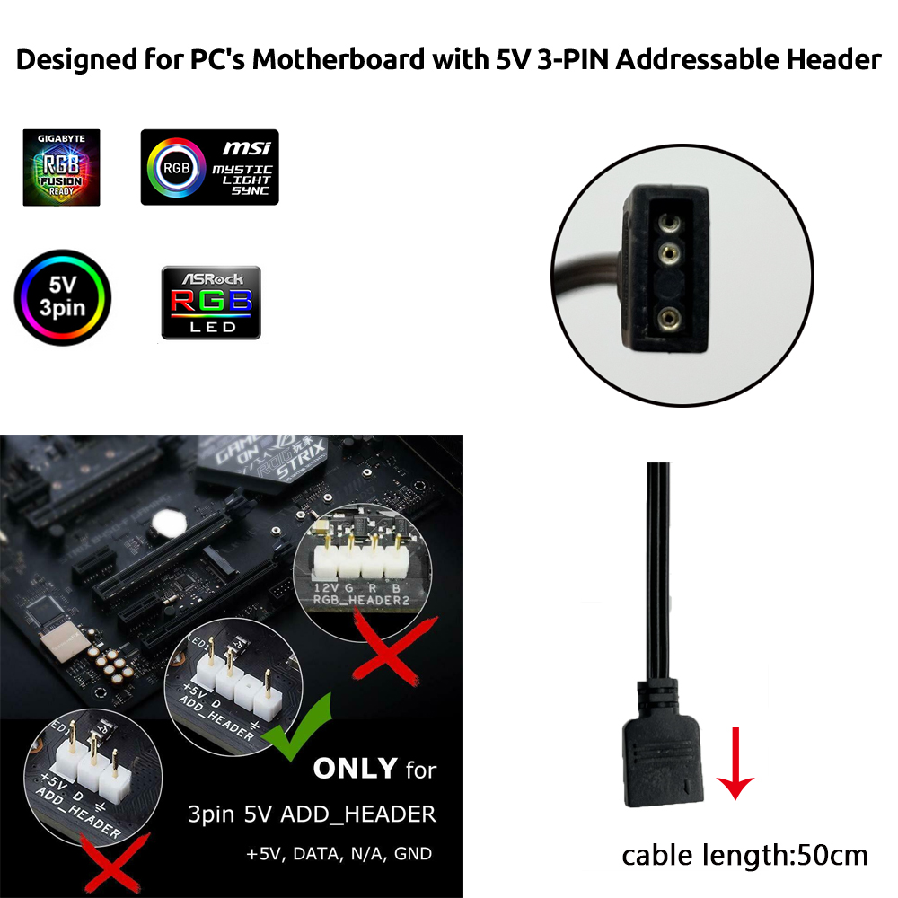 Header 5V ARGB 3Pin untuk Asus - Pc Gaming Rgb ulasan dan harga